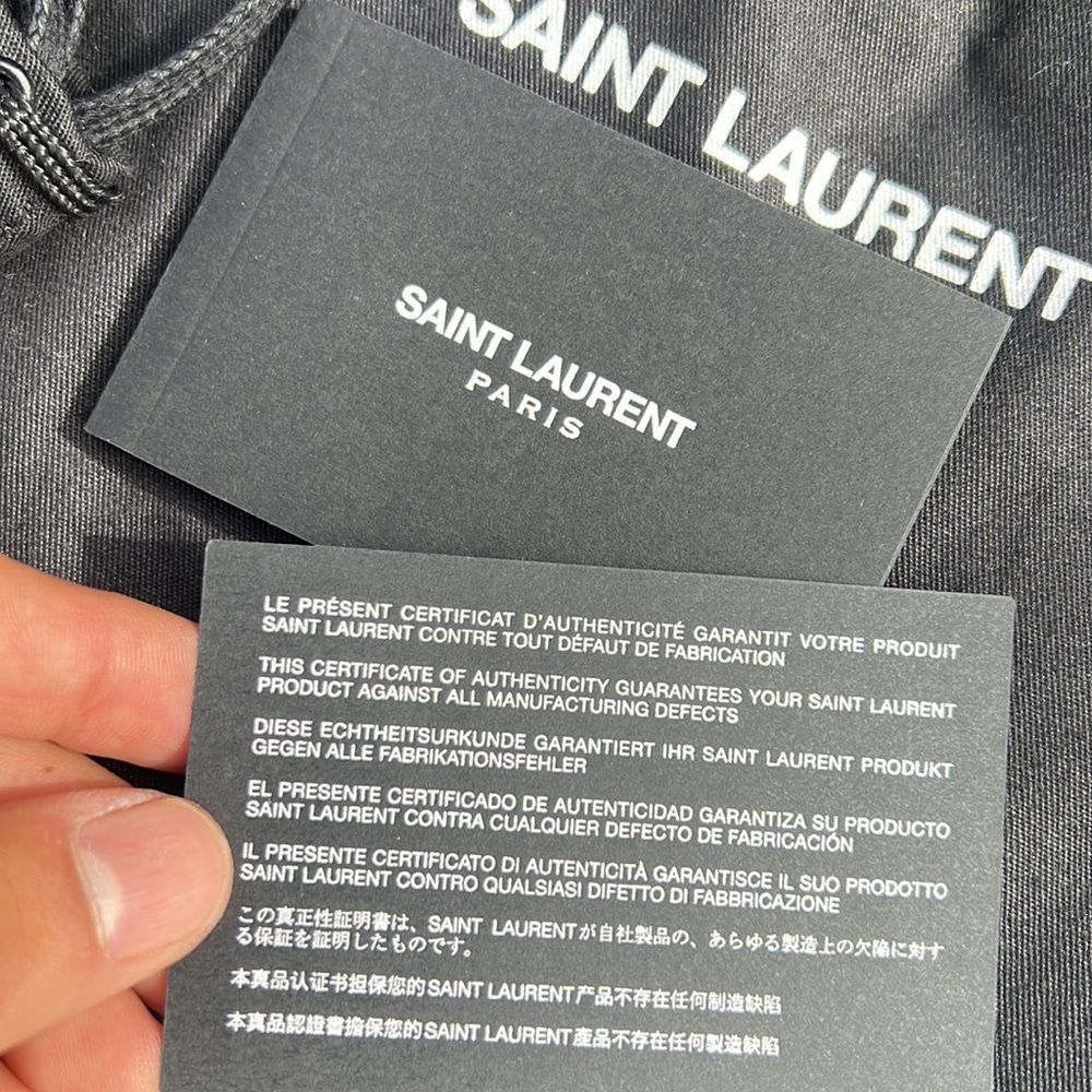 (SOLD) SAINT LAURENT SL/06 M Black Canvas and leather  distressed Sneakers - Picture 10 of 15